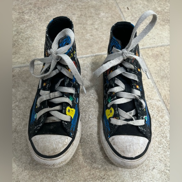 CONVERSE All-Star Kids  ‘Ready Player One’ Hi-Top Sneakers—Size 12 - Picture 2 of 4